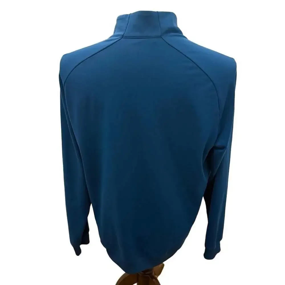 Adidas East Lake Golf Club Men's Blue Quarter-Zip Performance Pullover Medium